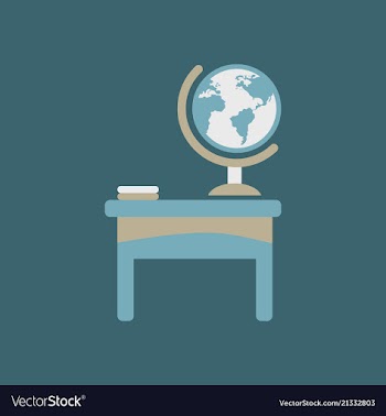 The table icon workplace and job office working vector image
