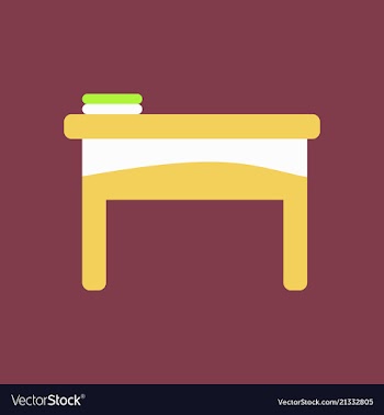 The table icon workplace and job office working vector image