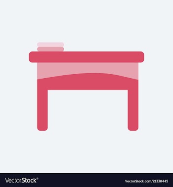 The table icon workplace and job office working vector image