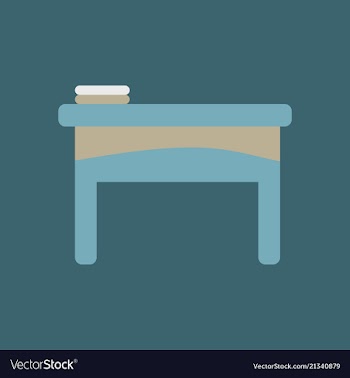 The table icon workplace and job office working vector image