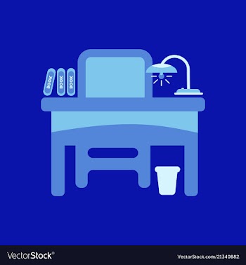The table icon workplace and job office working vector image