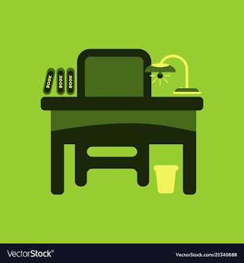 The table icon workplace and job office working vector image
