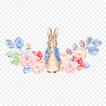 The Tale of Peter Rabbit Watercolor: Flowers Watercolor painting - atelier watercolor 