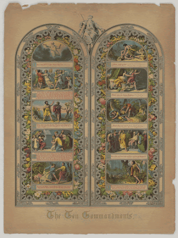 The ten commandments (1851). Original | Free Photo - rawpixel