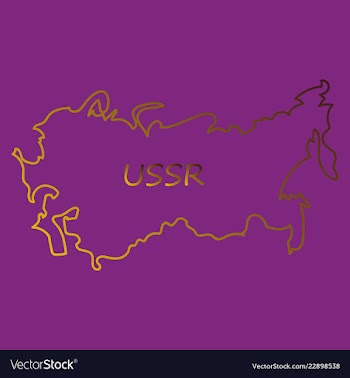The territory of the soviet union isolated on a vector image
