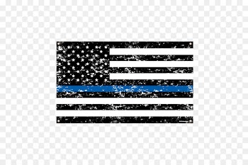The Thin Red Line Thin Blue Line Flag of the United States Decal - usa flag grung 