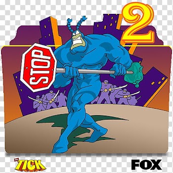 The Tick animated series and season folder icons, The Tick (animated) S ( transparent background PNG clipart