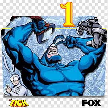 The Tick animated series and season folder icons, The Tick (animated) S ( transparent background PNG clipart