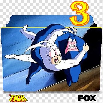 The Tick animated series and season folder icons, The Tick (animated) S ( transparent background PNG clipart