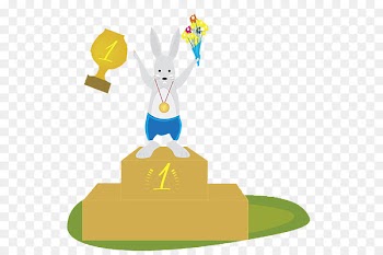 The Tortoise and the Hare Turtle Rabbit Trophy - Won bunny 