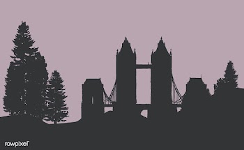 The Tower Bridge in a forest vector | Free stock vector - 488582
