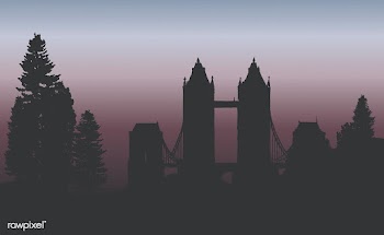 The Tower Bridge in a forest vector | Free stock vector - 488591