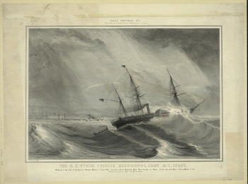 The U.S. Steam Frigate Mississippi, | Free Photo - rawpixel