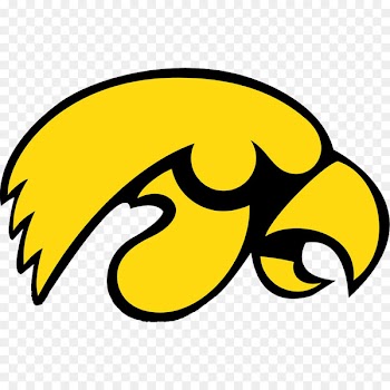 The University of Iowa Iowa Hawkeyes football Iowa Hawkeyes men's basketball Iowa Hawkeyes women's basketball Indiana Hoosiers football - suspended insignia 