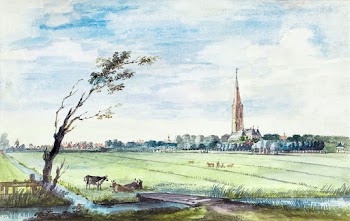The village of 's-Gravenzande (1745) painting… | Free public domain illustration