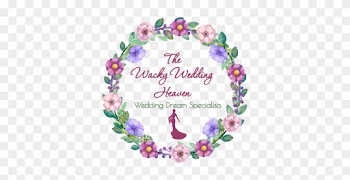 The Wacky Wedding Heaven - Retractable Badge Holder | Floral Personalized Badge