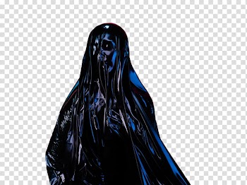 THE WAILING WOMEN, black anime character illustration transparent background PNG clipart