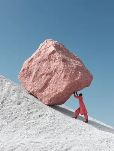 The Weight of Existence: Surreal Fashion and Strength The Weight of Existence: Surreal Fashion and Strength