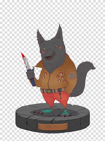 The Werewolves of Millers Hollow Gray wolf Werewolf, The werewolf killed the werewolf design transparent background PNG clipart