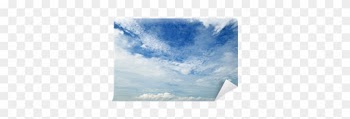 The White Cumulus Clouds Against The Blue Sky Wall - Cumulus