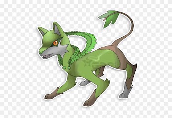 The Wolf Fakemon By Neliorra - Grass Type Dog Pokemon