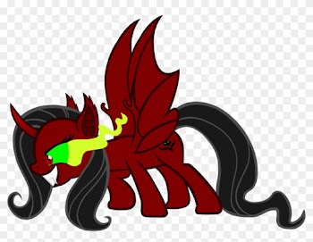 The Word Demons With Tail Clip Art - Mlp Demonshy