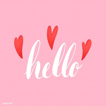The word hello typography decorated with hear.. | Free stock vector - 511830