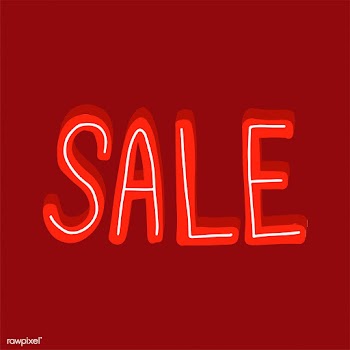 The word sale typography vector in red | Free stock vector - 472354