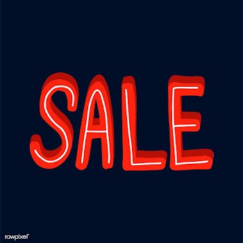 The word sale typography vector in red | Free stock vector - 472376