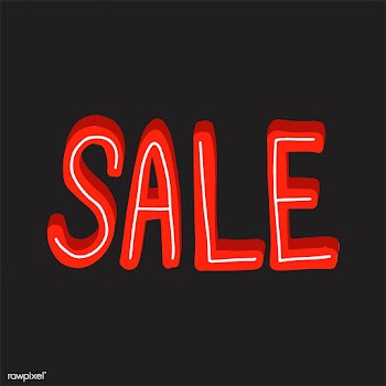 The word sale typography vector in red | Free stock vector - 472418