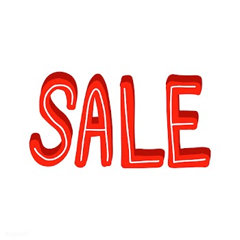 The word sale typography vector in red | Free stock vector - 472478