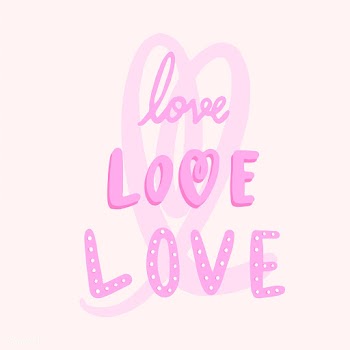 The words love typography vector | Free stock vector - 472358