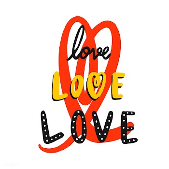The words love typography vector | Free stock vector - 472575