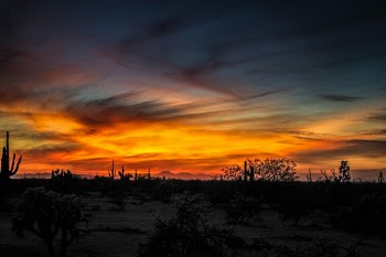 The year after I retired, I snow -birded in Arizona. The sunsets were my favorite things about Arizona.    To learn how to take pictures like this, read my educational blogs at www.sharetimsphotos.com.