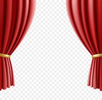 Theater drapes and stage curtains Cinema Clip art - Red curtains 