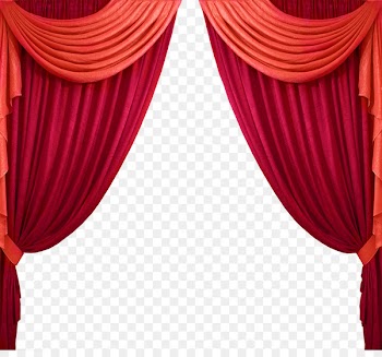 Theater drapes and stage curtains - Color red stage curtains 