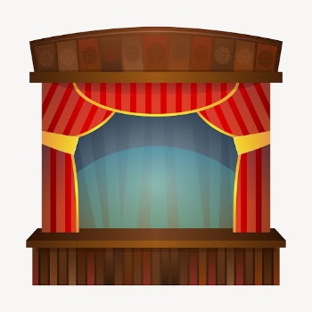 Theater stage clipart, illustration vector. | Free Vector - rawpixel