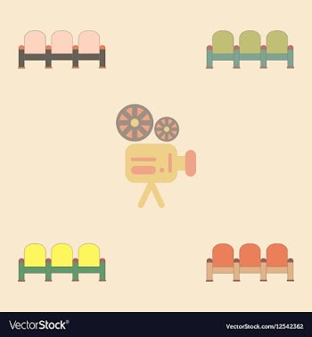 Theatre chairs Collection in vector image