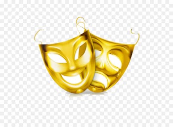 Theatre Mask Royalty-free Clip art - Golden Mask 