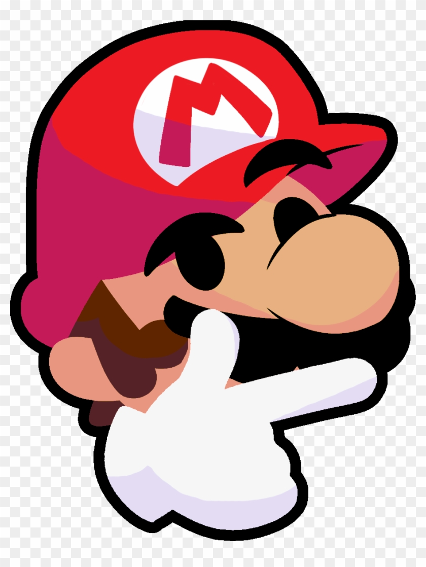 Thecyantailsfan 0 1 Mario Thonk By Thecyantailsfan - Mario Emoji Discord