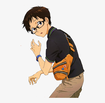 Theme - - Shinji Ikari With Glasses - Free Transparent PNG ...