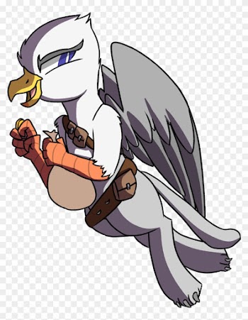 Themodpony, Beak, Belts, Bits, Flying, Griffon, Male, - Cartoon