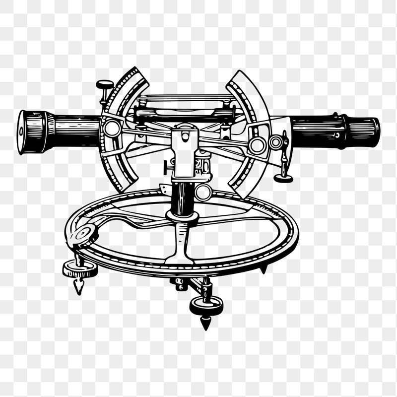 Theodolite instrument png sticker illustration, | Free PNG - rawpixel