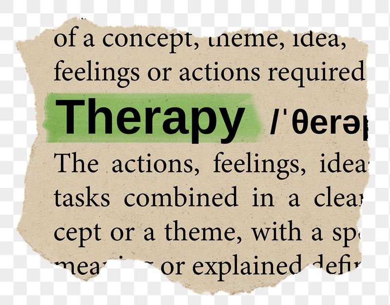 Therapy png word sticker, torn | Free PNG - rawpixel