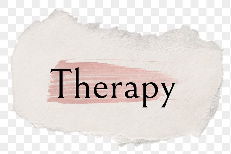 Therapy png word sticker typography, | Free PNG - rawpixel