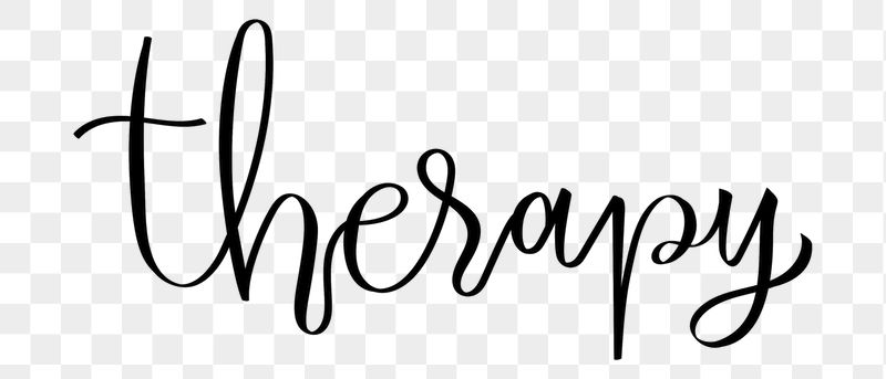 Therapy png word sticker typography, | Free PNG - rawpixel