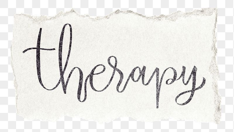 Therapy png word sticker typography, | Free PNG - rawpixel