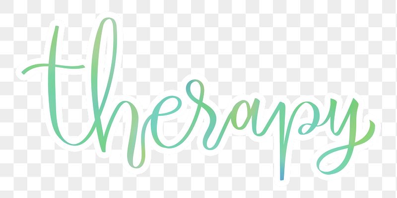 Therapy png word sticker typography, | Free PNG - rawpixel