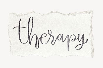 Therapy word, ripped paper typography | Free PSD - rawpixel