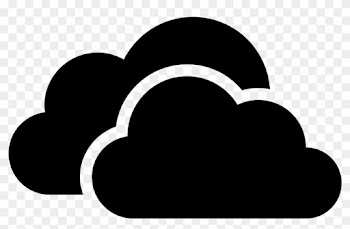 There Are Two Fluffy Clouds Overlapping One Another - One Drive For Business
